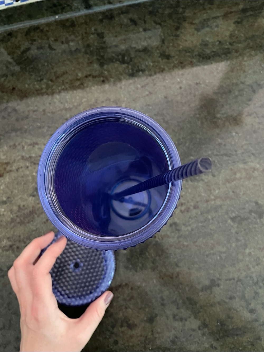 Starbucks Iridescent Purple Blue Studded Tumbler Straw Disney 50th Celebration - Picture 7 of 11